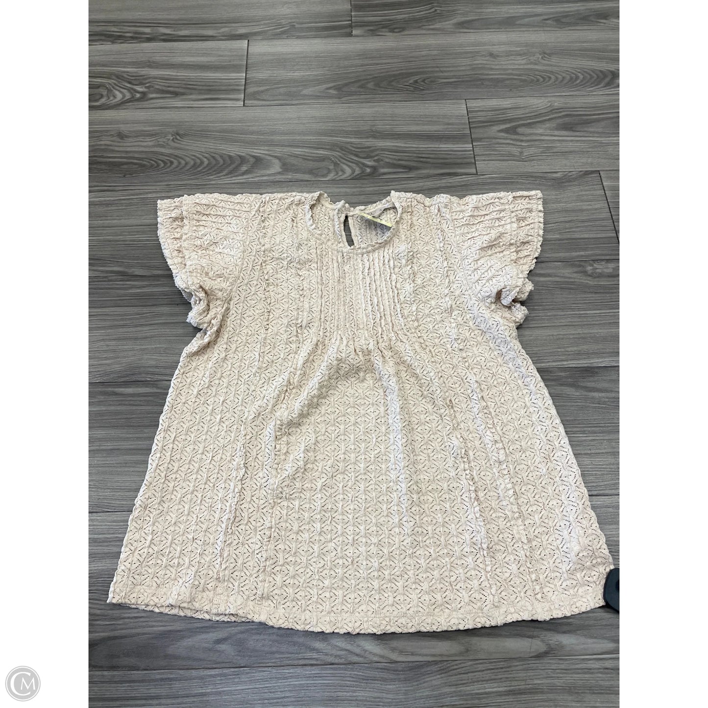 Top Short Sleeve By Clothes Mentor In Brown, Size: M