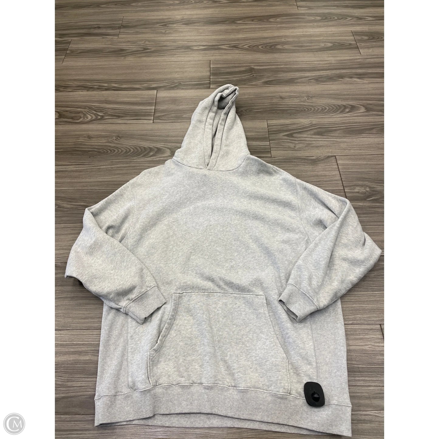 Sweatshirt Hoodie By Aerie In Grey, Size: L