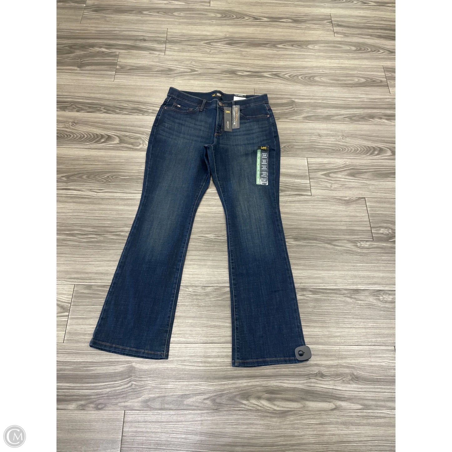 Jeans Boot Cut By Lee In Blue, Size: 14