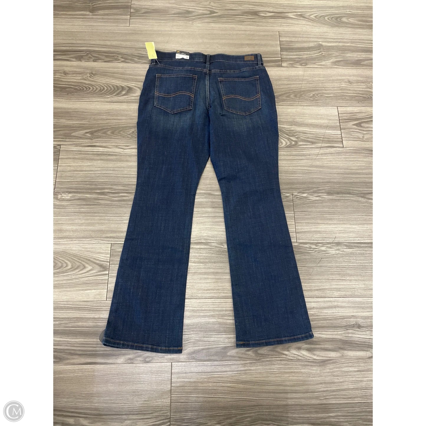Jeans Boot Cut By Lee In Blue, Size: 14