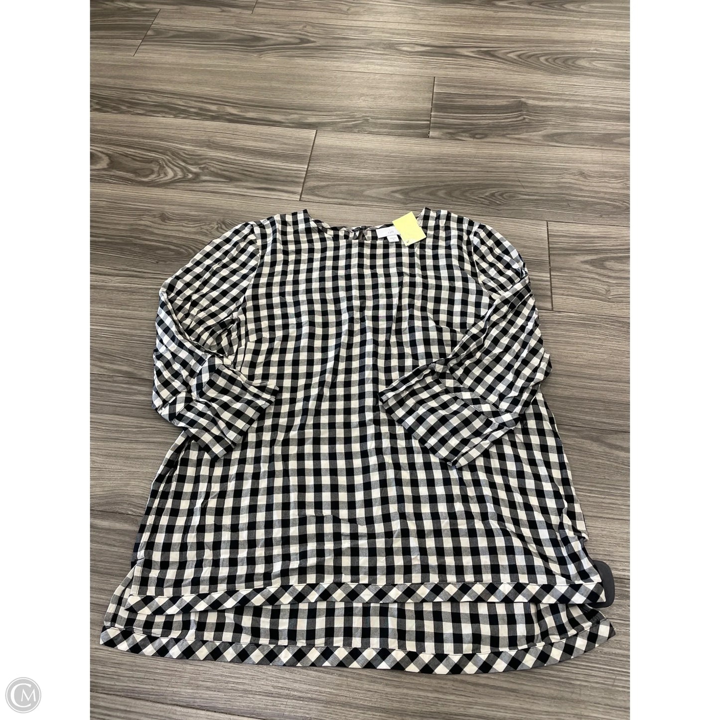 Top Long Sleeve By J. Jill In Black & Cream, Size: M