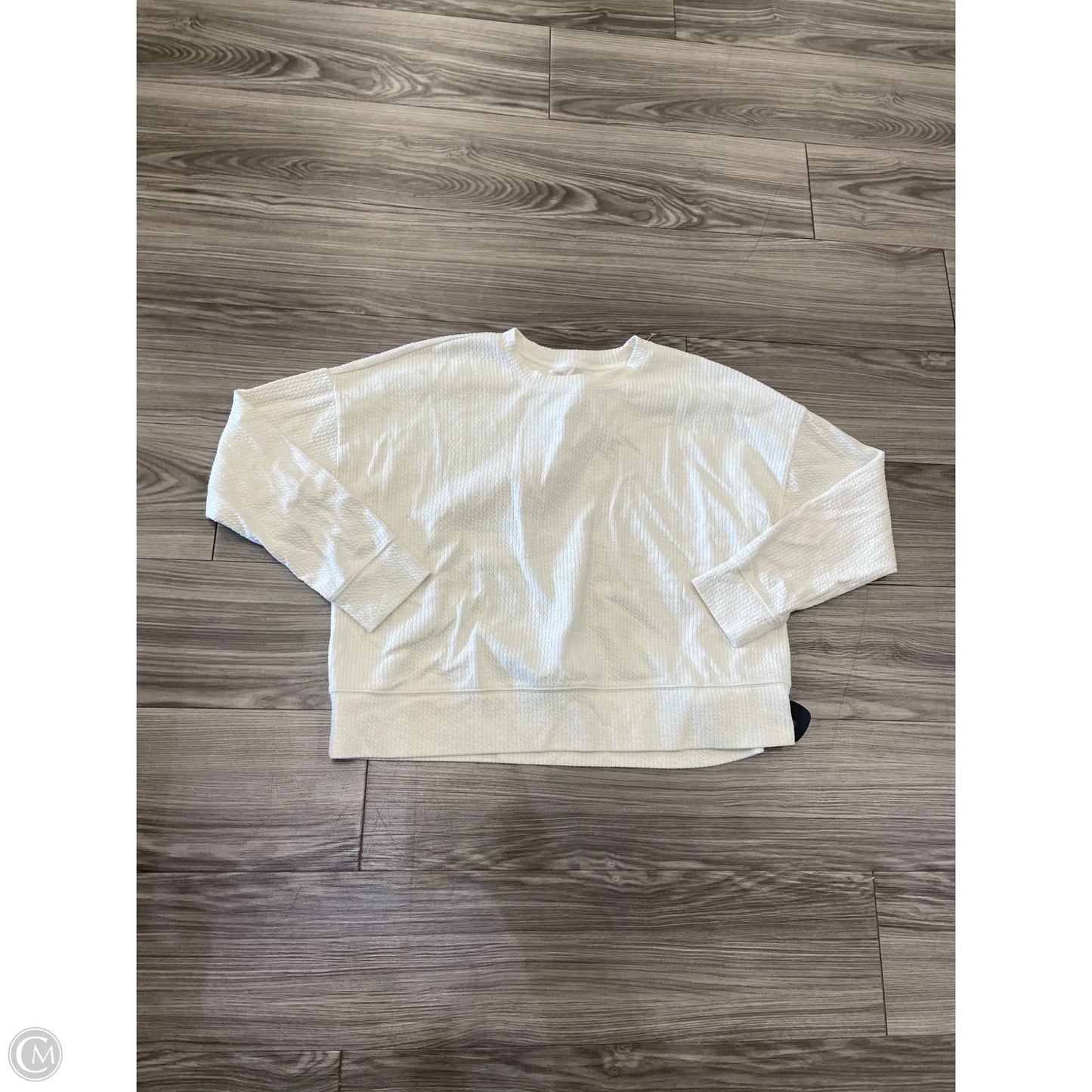 Top Long Sleeve By Calia In White, Size: L