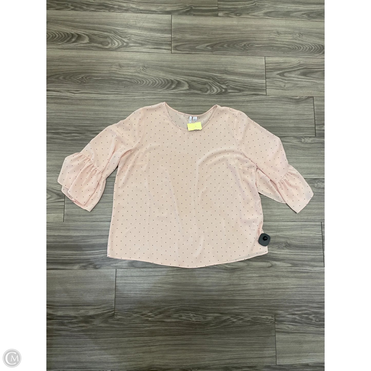Top Long Sleeve By Elle In Pink, Size: Xl