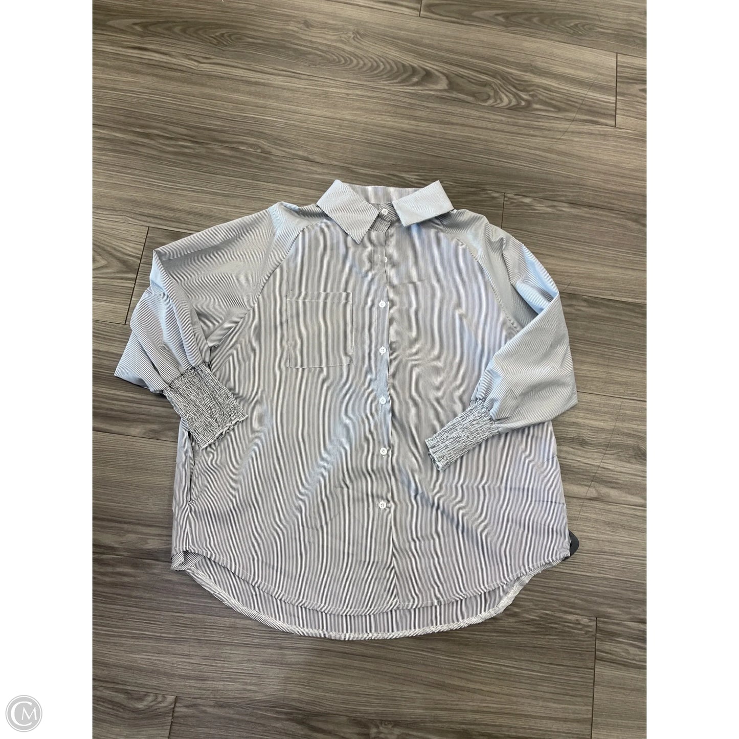 Top Long Sleeve By Clothes Mentor In Striped Pattern, Size: L