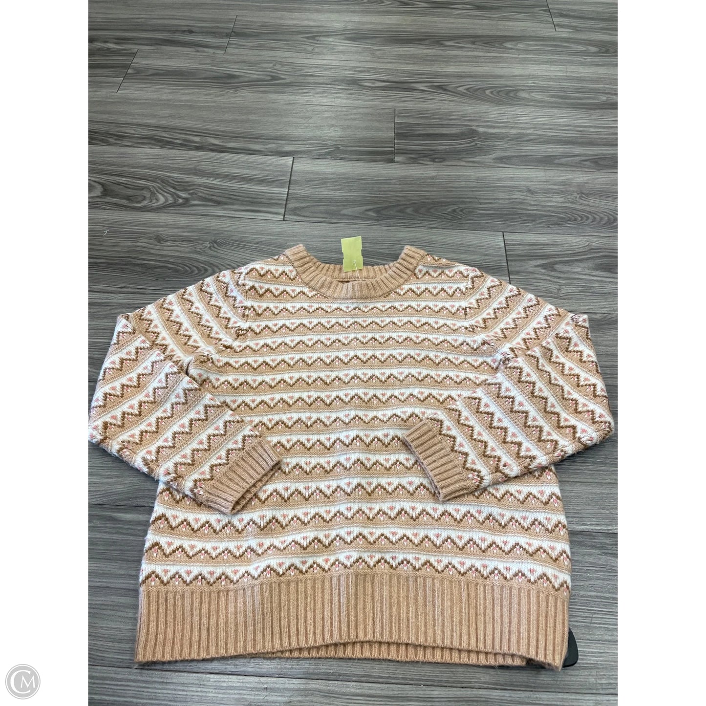 Sweater By Croft And Barrow In Brown, Size: L