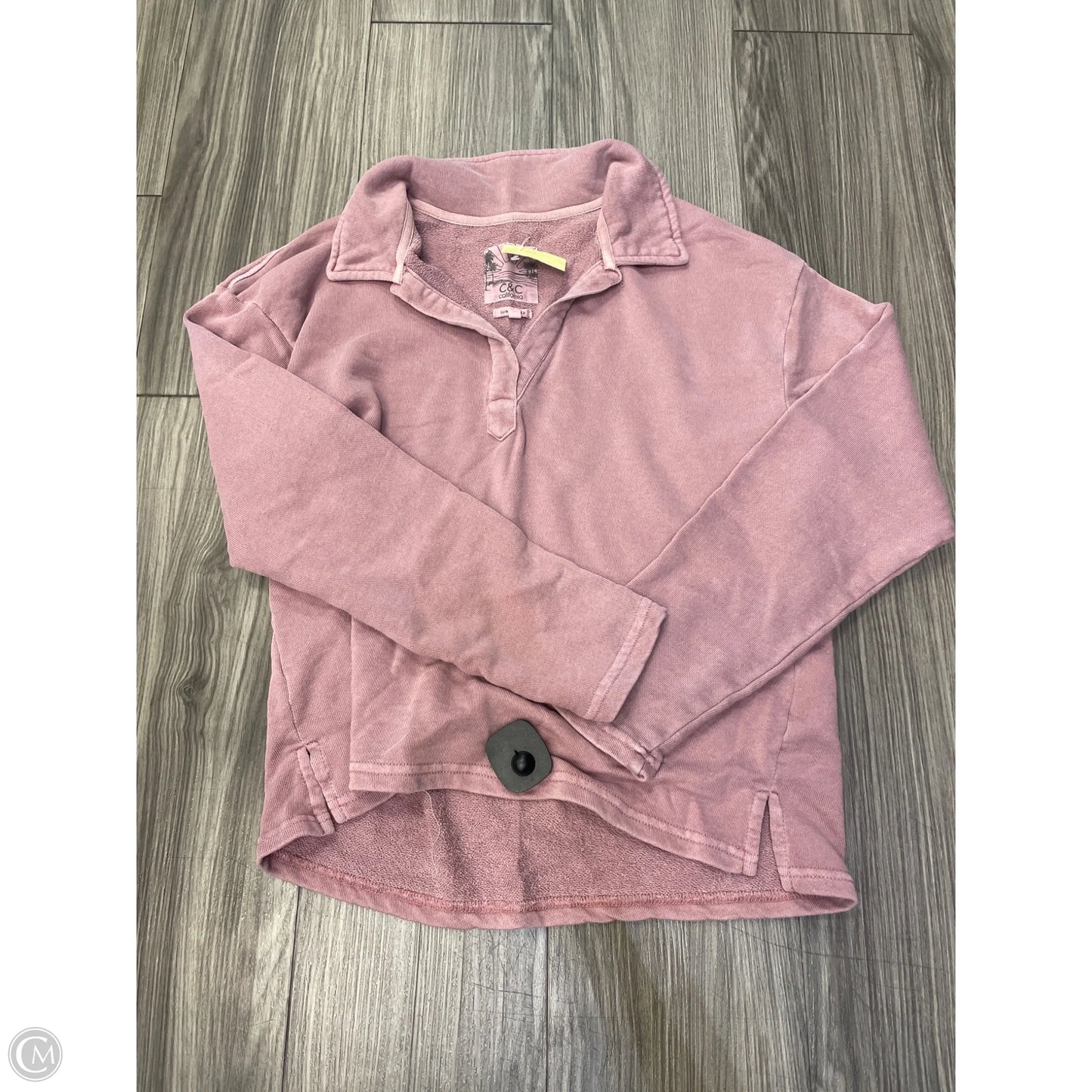 Top Long Sleeve By C And C In Pink, Size: L