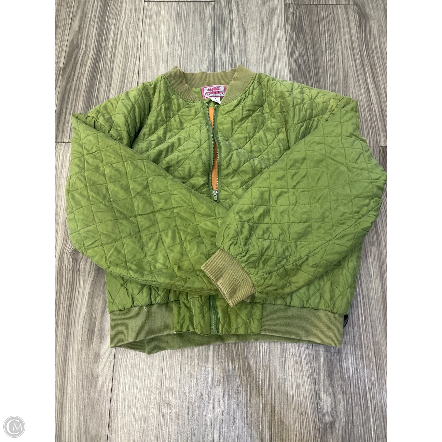 Jacket Puffer & Quilted By Clothes Mentor In Green, Size: M