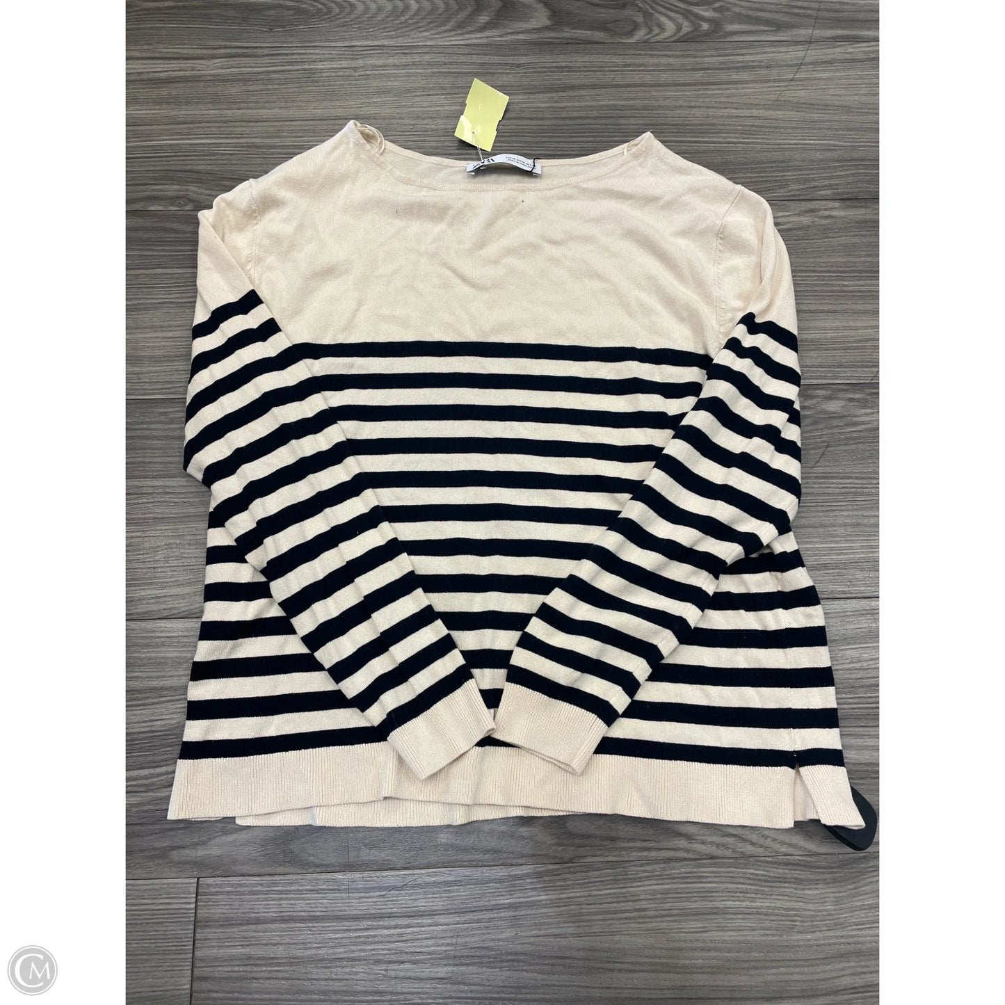 Sweater By Zara In Striped Pattern, Size: M