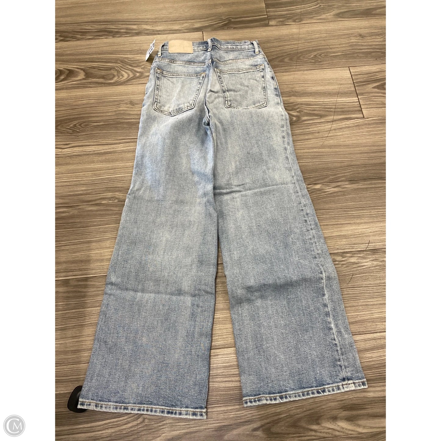 Jeans Wide Leg By Everlane In Blue, Size: 0