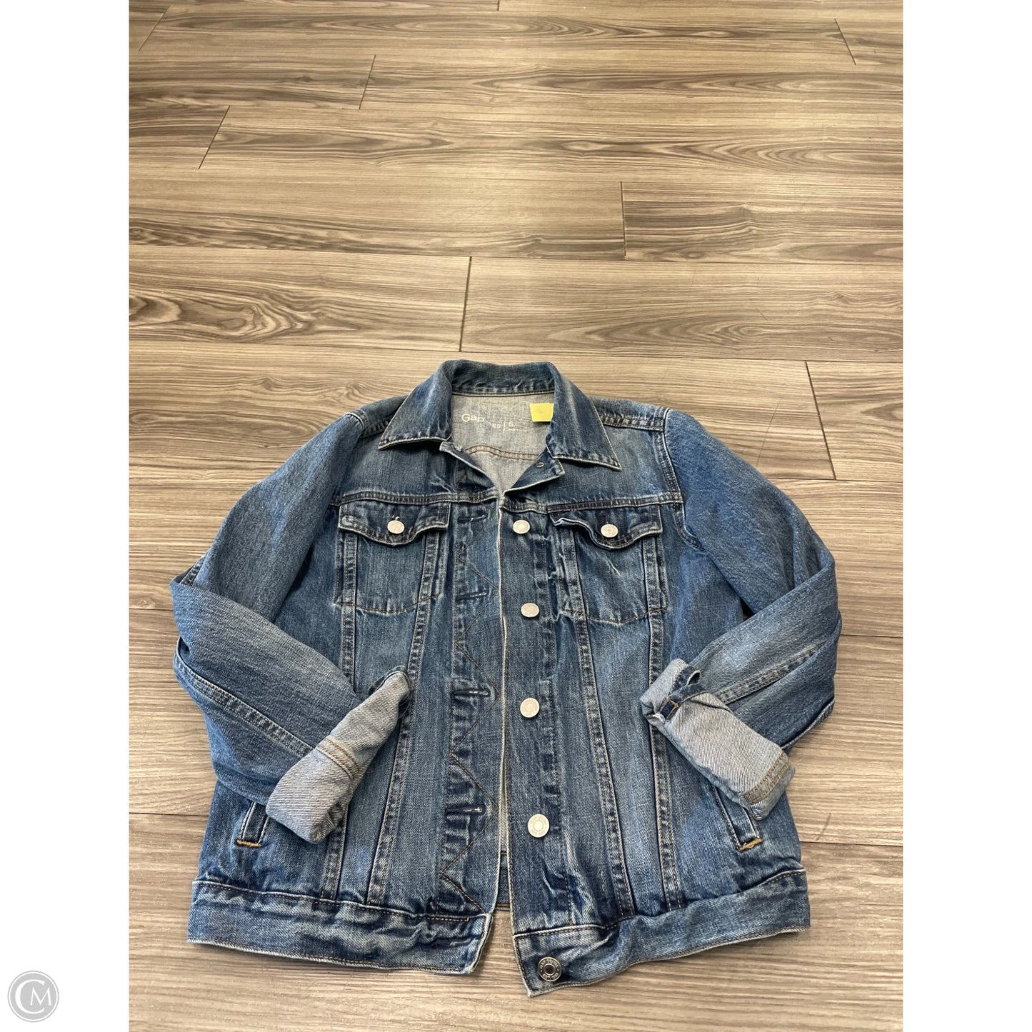 Jacket Denim By Gap In Blue, Size: S