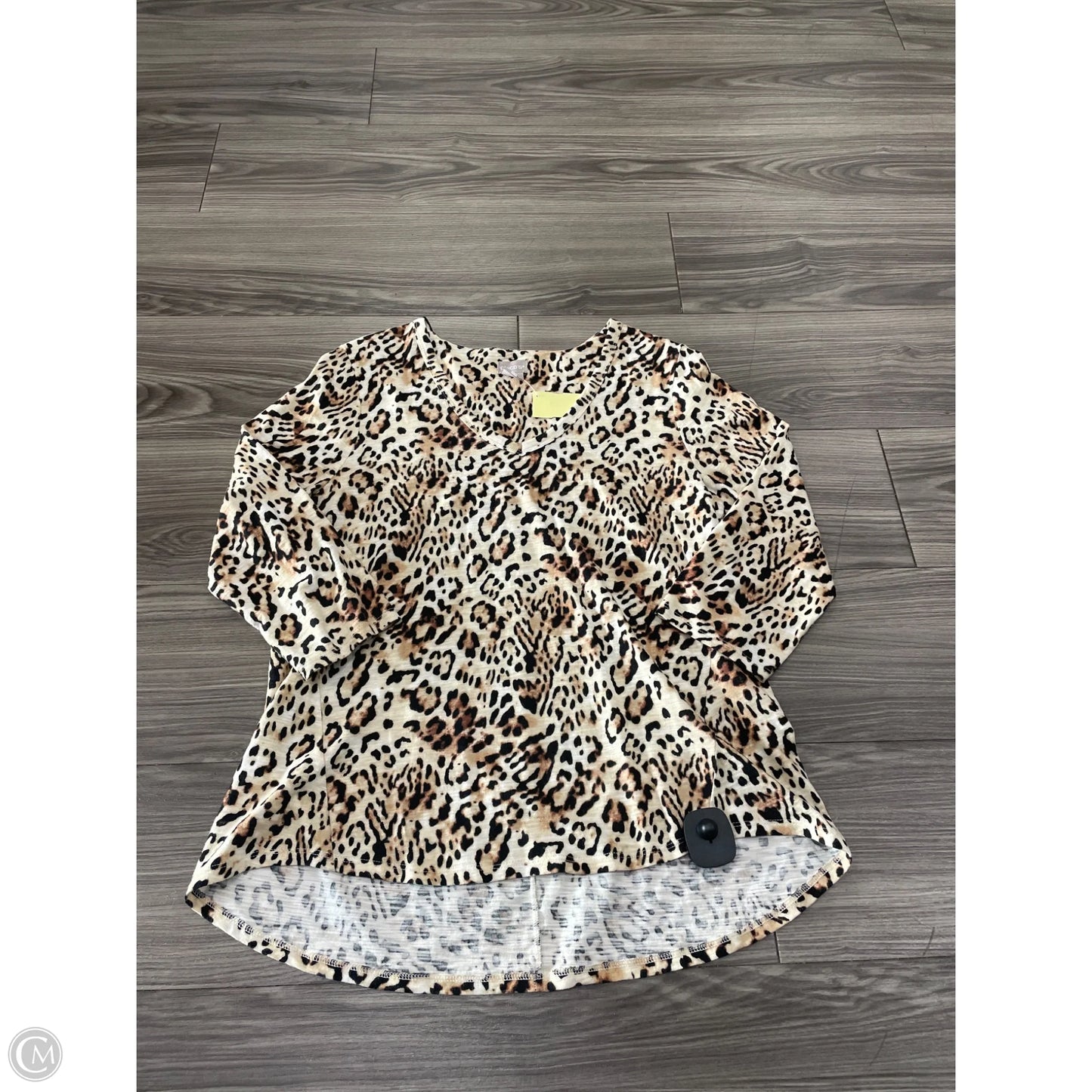 Top Long Sleeve By Chicos In Animal Print, Size: L