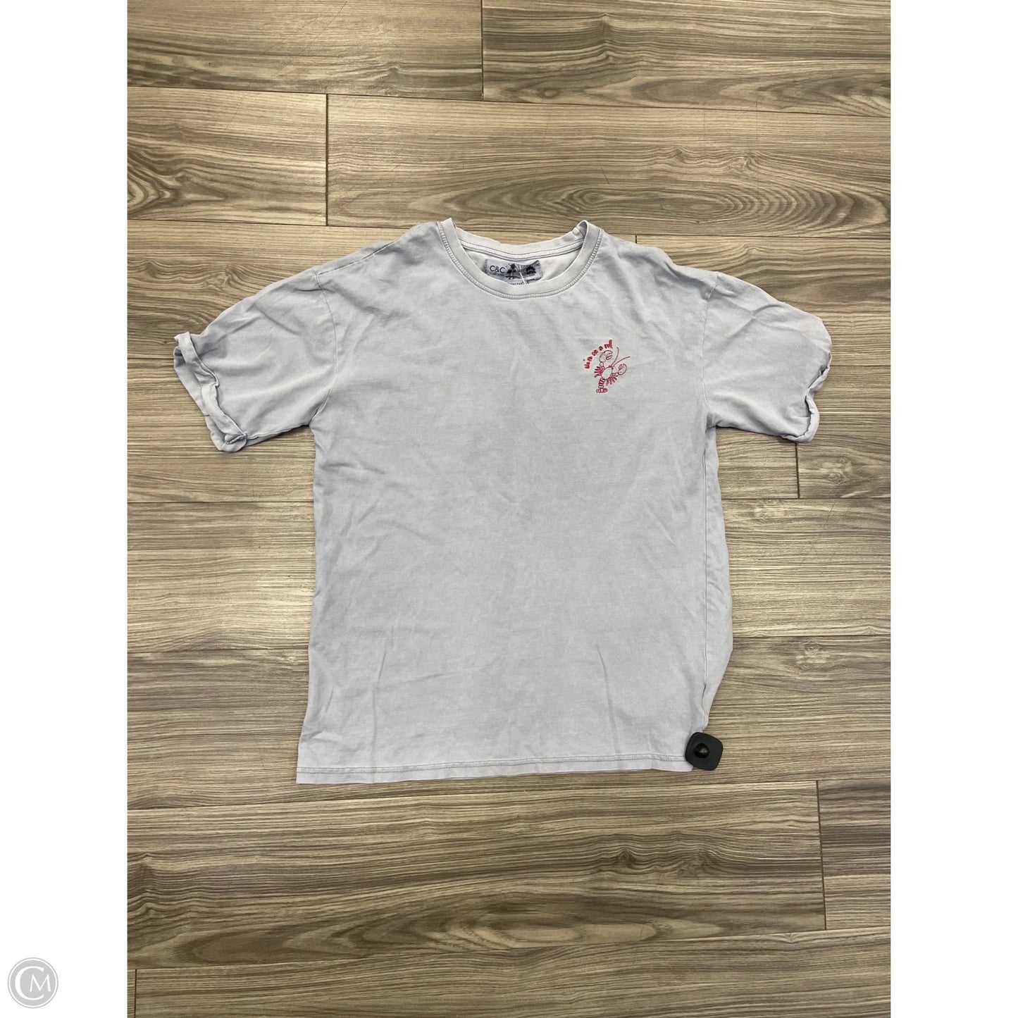 Top Short Sleeve By C And C In Blue, Size: L