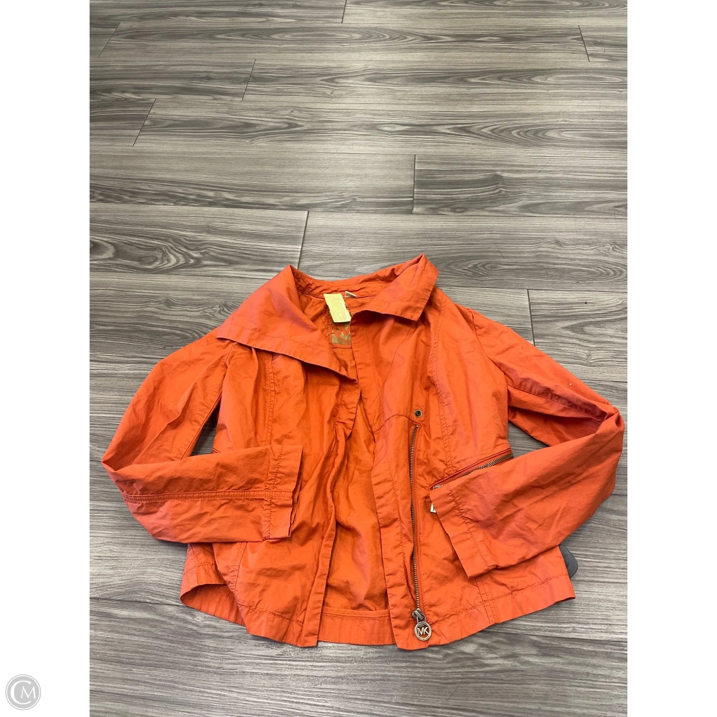 Jacket Designer By Michael Kors In Orange, Size: M