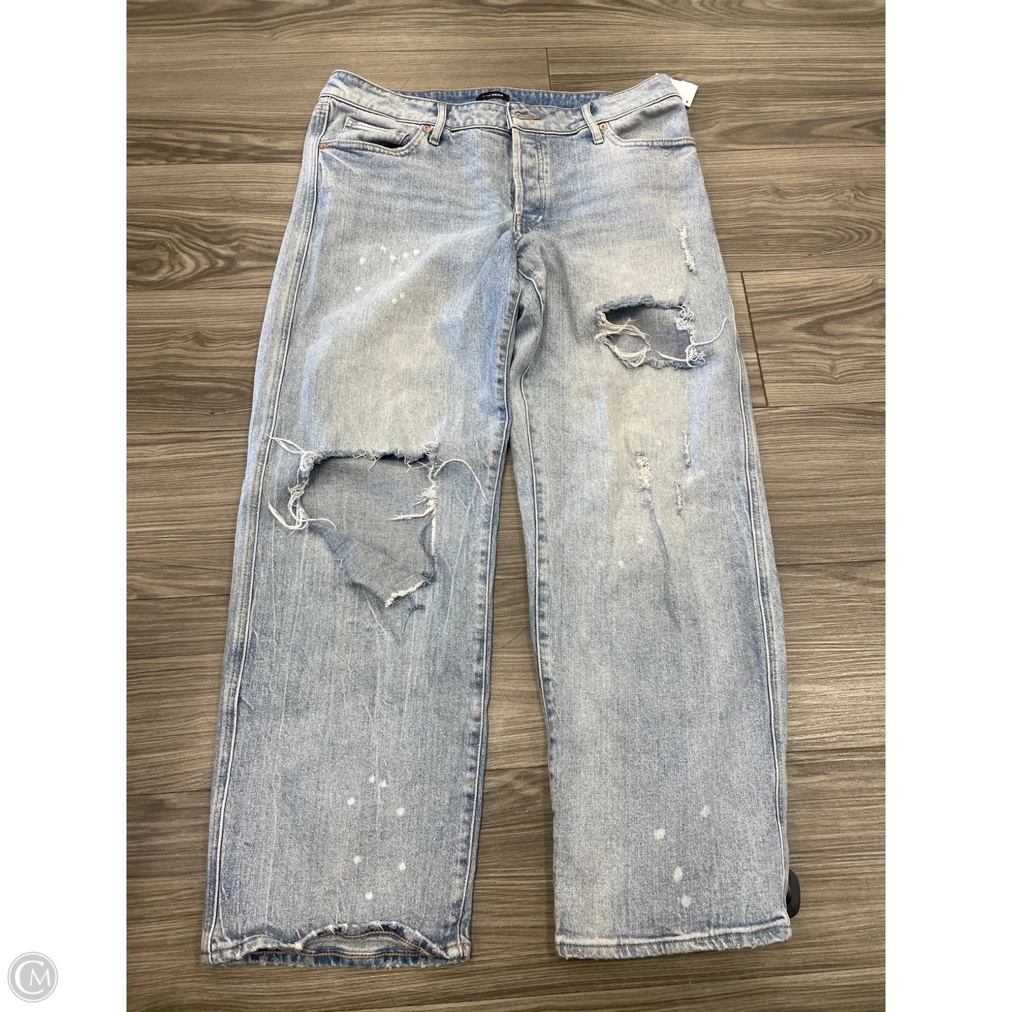 Jeans Wide Leg By Express In Blue, Size: 10