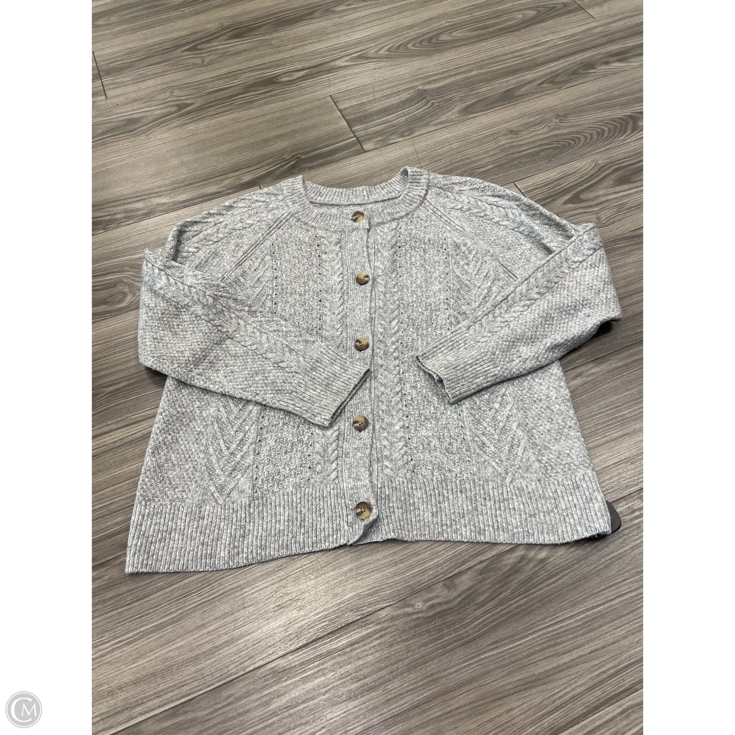 Sweater By Croft And Barrow In Grey, Size: L