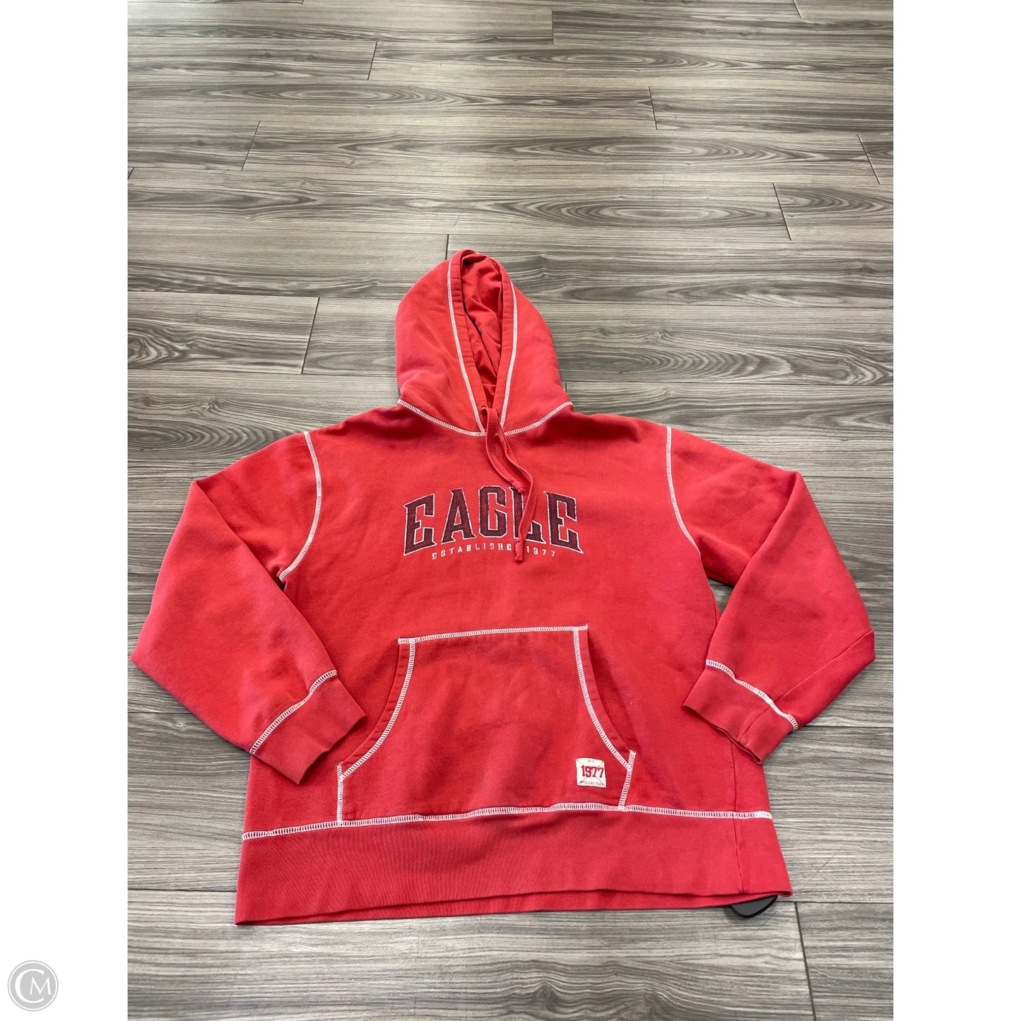 Sweatshirt Hoodie By American Eagle In Red, Size: M