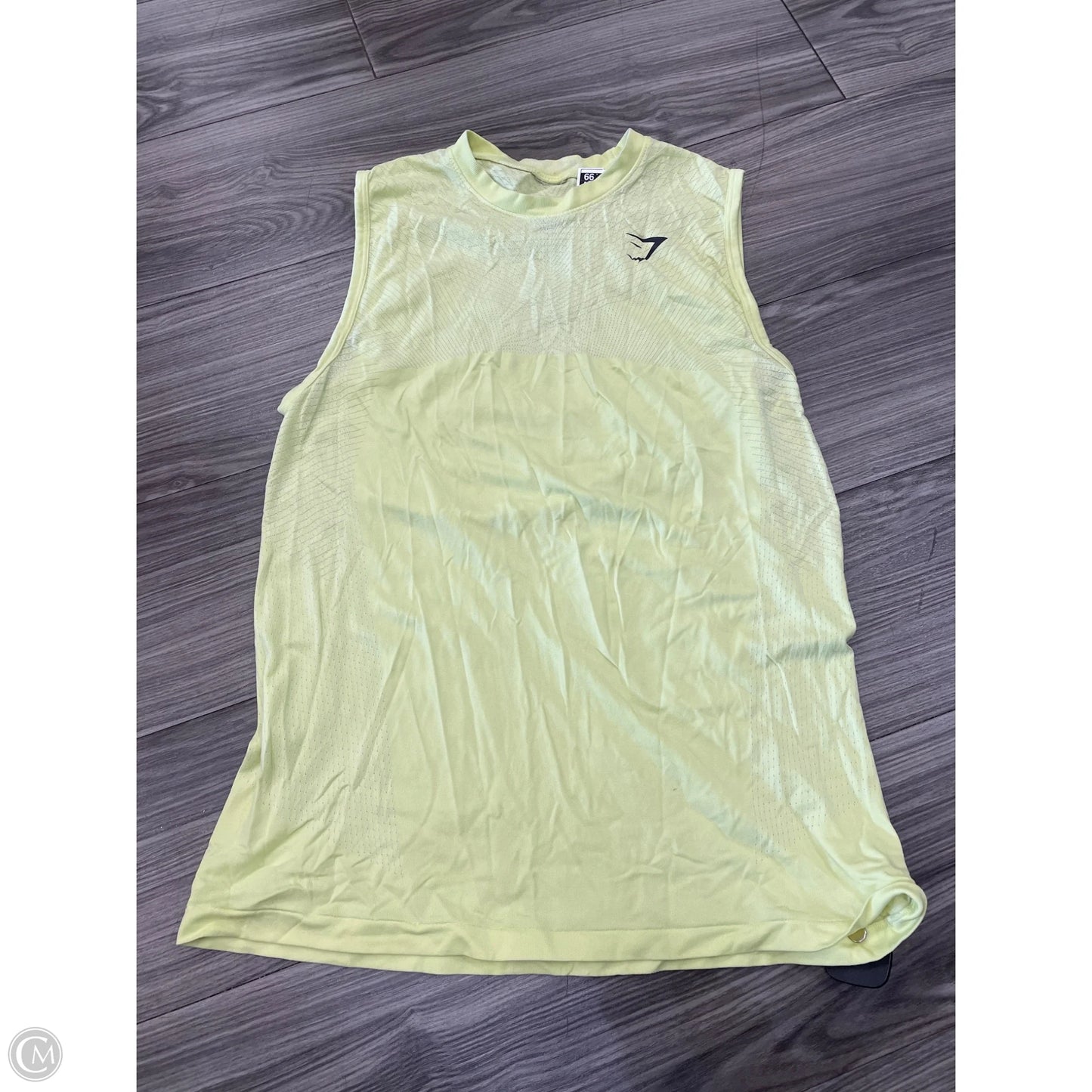 Athletic Tank Top By Gym Shark In Yellow, Size: S