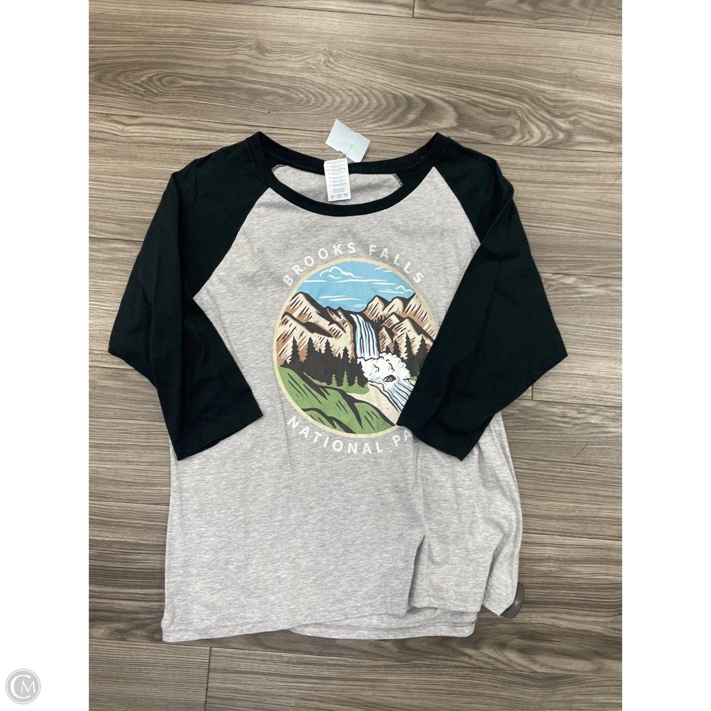 Top Long Sleeve By Clothes Mentor In Grey, Size: Xxl