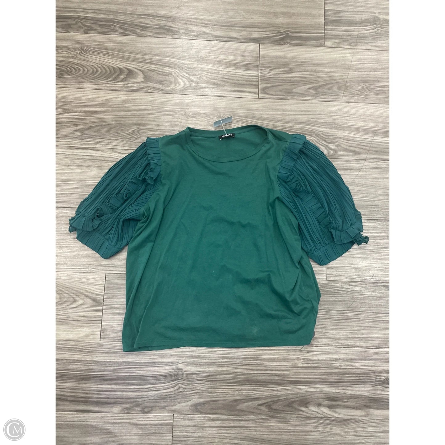 Top Long Sleeve By Express In Green, Size: Xl