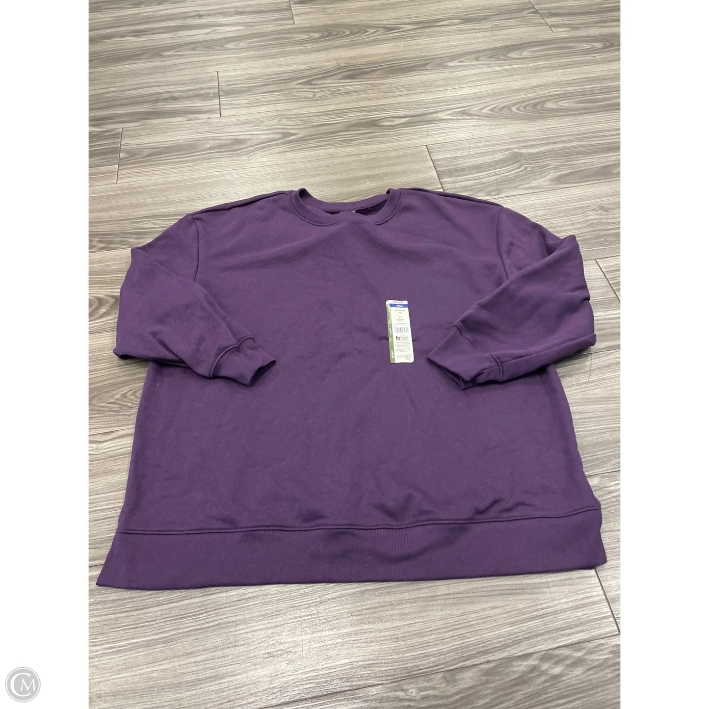 Sweatshirt Crewneck By Terra & Sky In Purple, Size: 0x