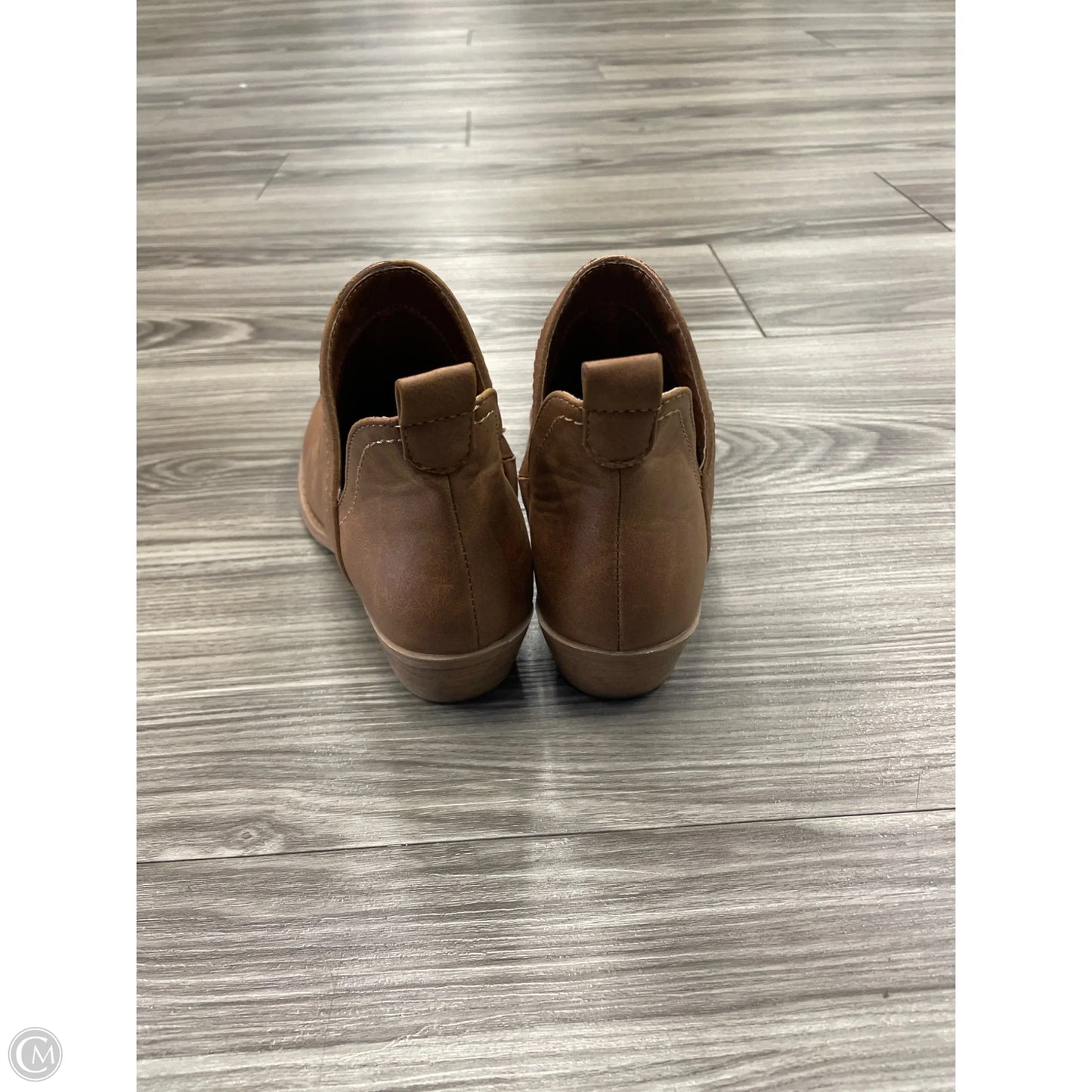 Boots Ankle Heels By Universal Thread In Brown, Size: 6