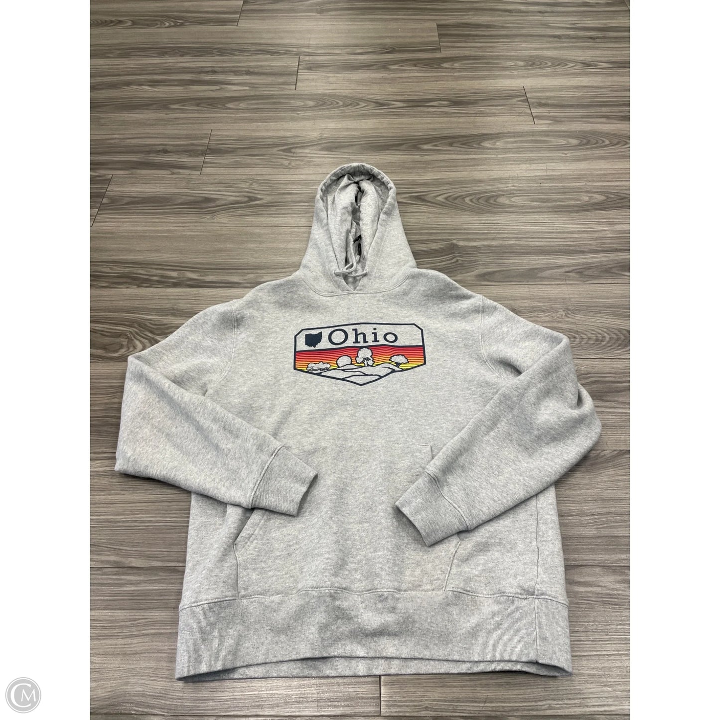 Sweatshirt Hoodie By State Of Mine In Grey, Size: L