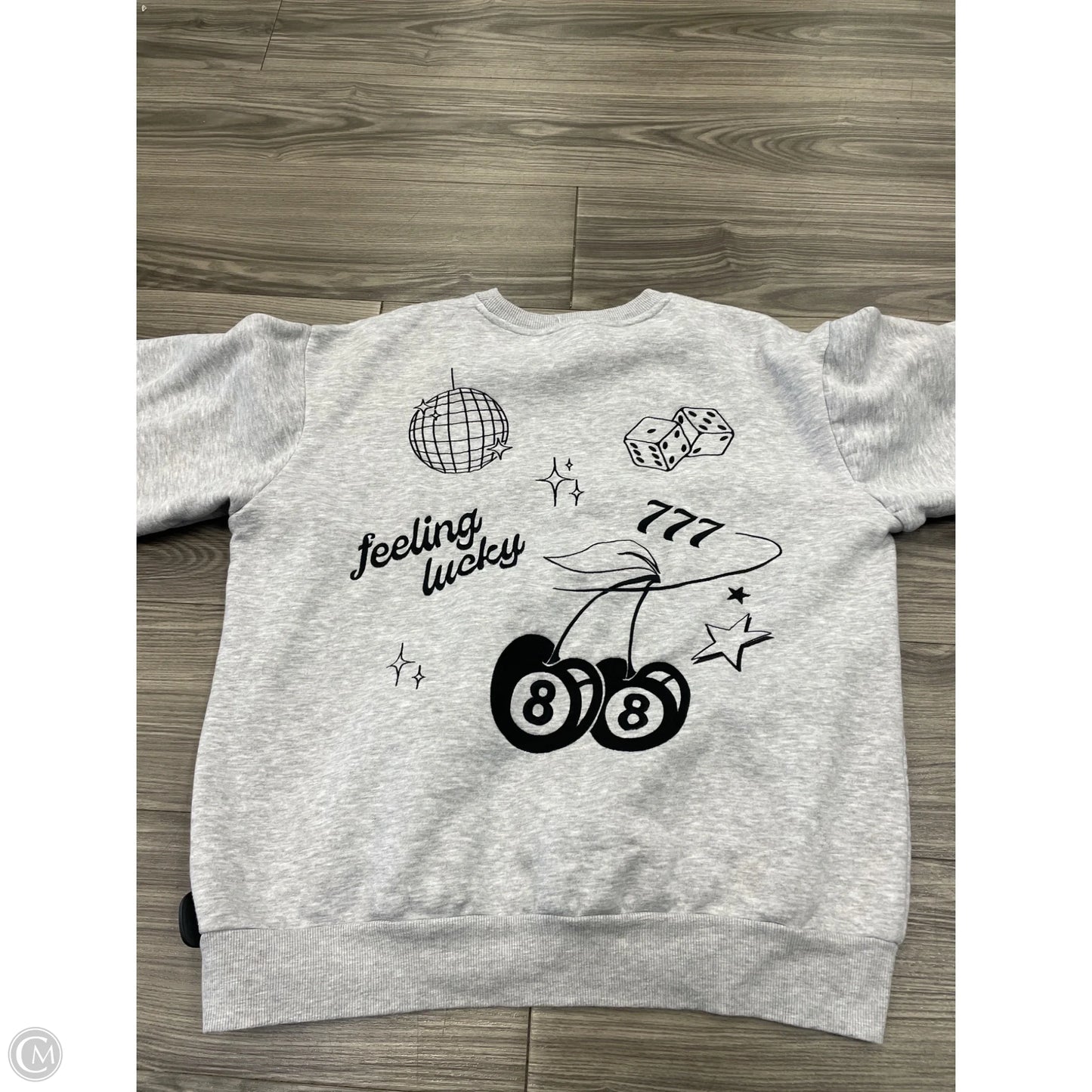 Sweatshirt Crewneck By Clothes Mentor In Grey, Size: Xl
