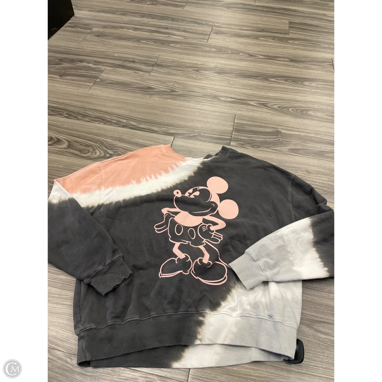 Sweatshirt Crewneck By Disney In Tie Dye Print, Size: Xxl