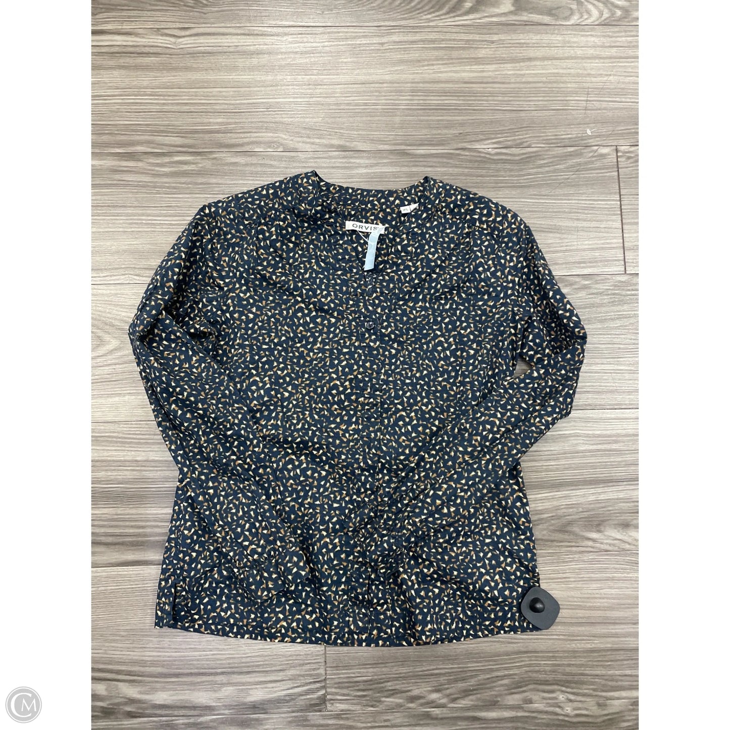 Top Long Sleeve By Orvis In Blue, Size: Xs