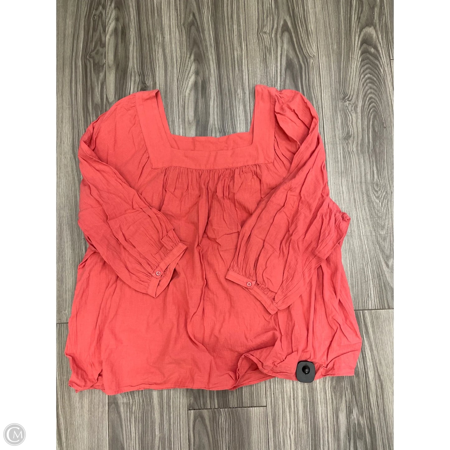 Top Long Sleeve By Terra & Sky In Pink, Size: 3x