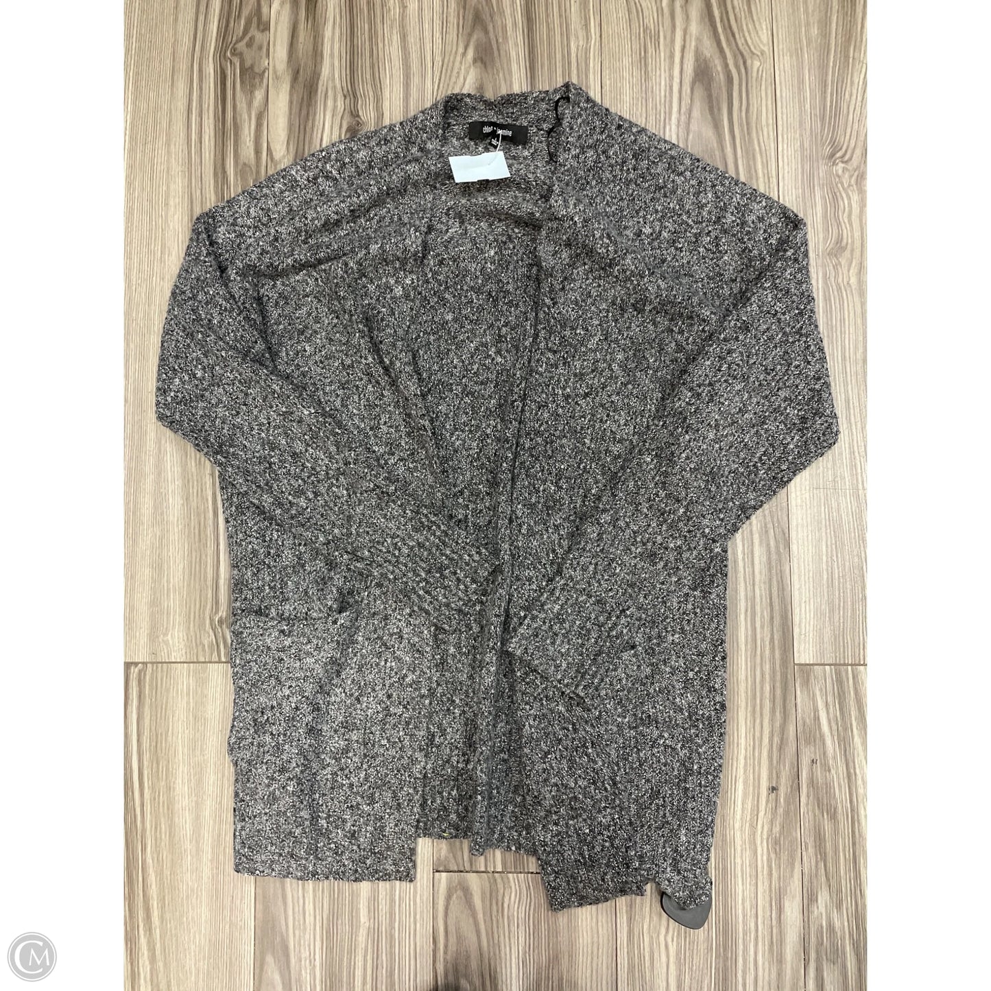 Cardigan By Clothes Mentor In Grey, Size: L