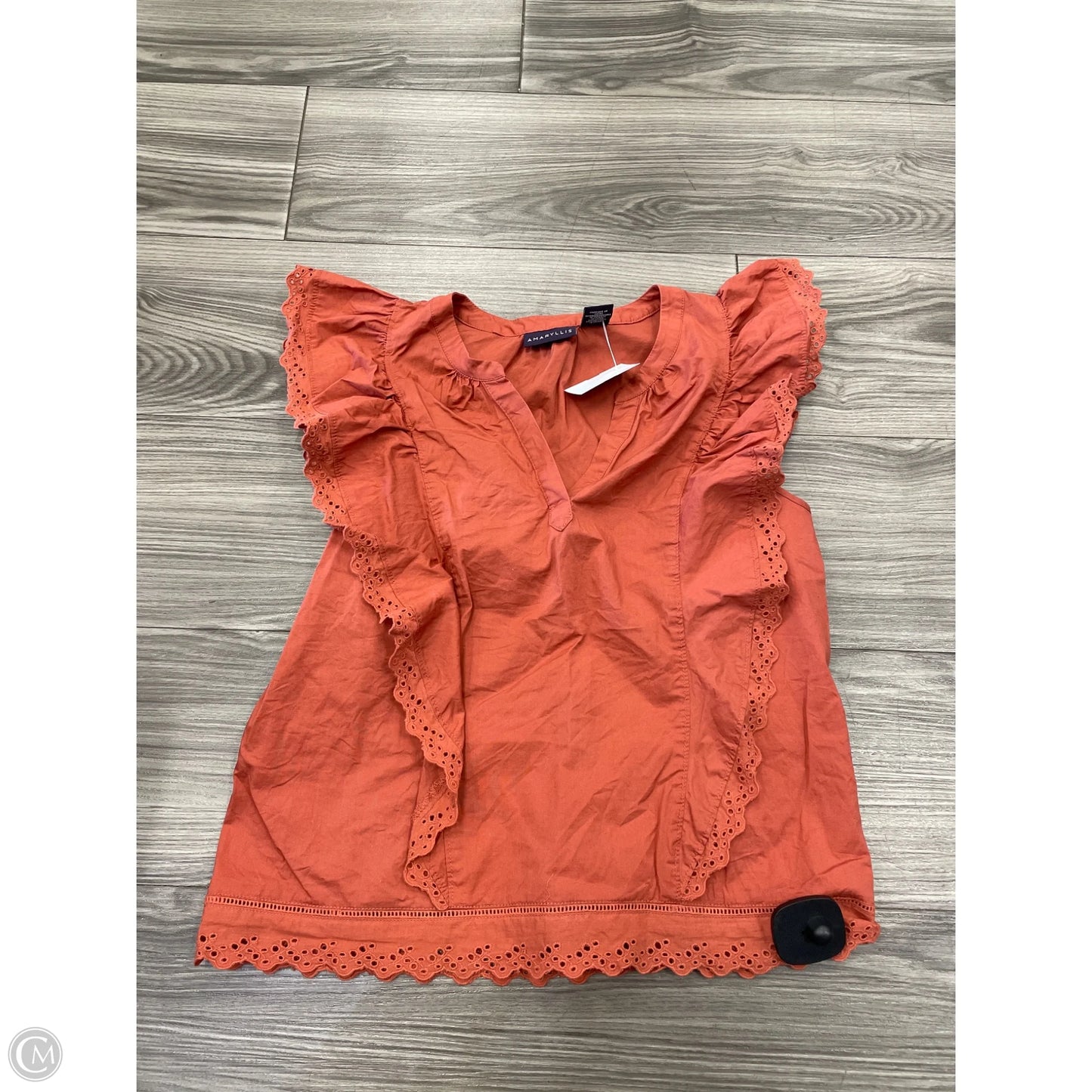 Top Short Sleeve By Amaryllis In Red, Size: S