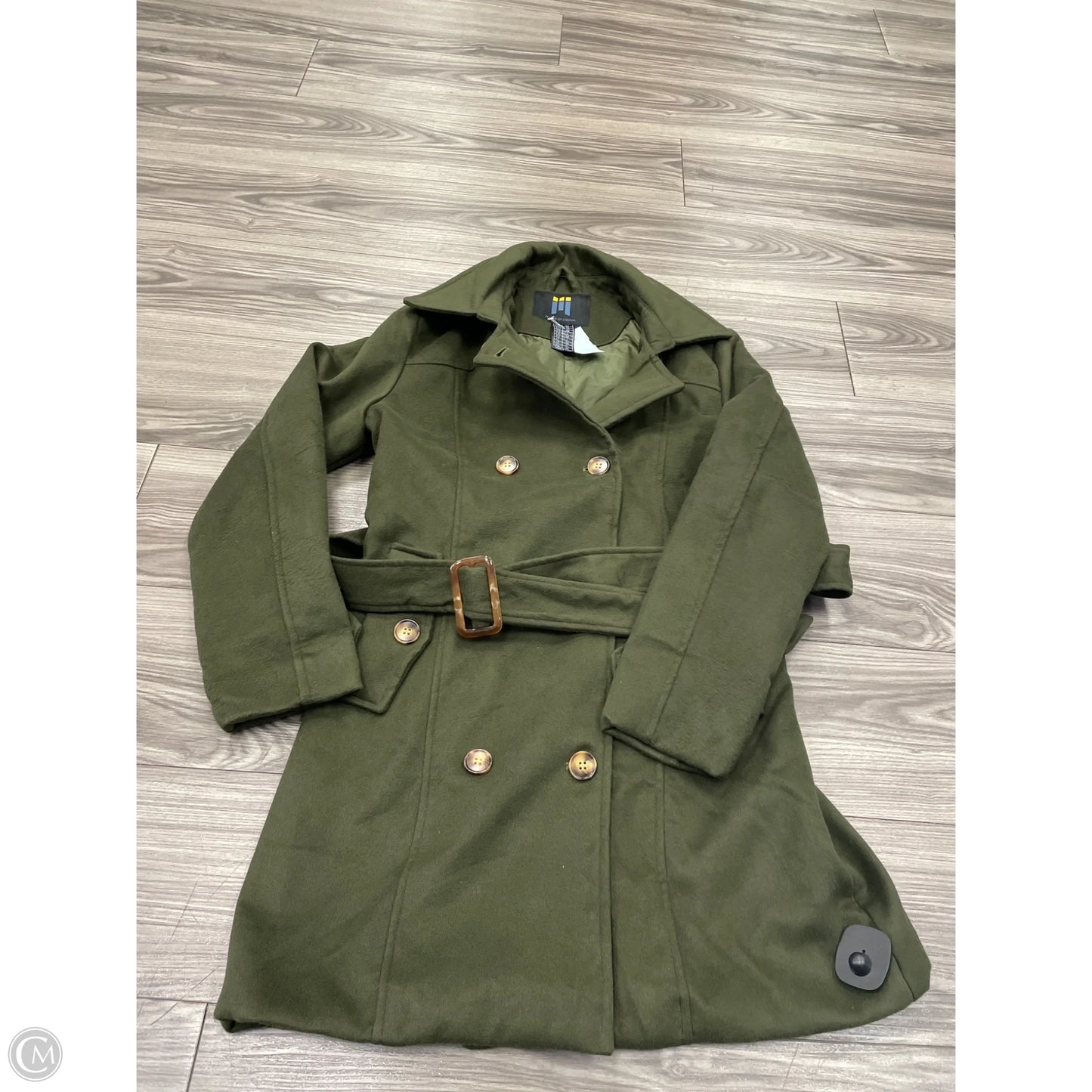 Coat Peacoat By Clothes Mentor In Green, Size: M