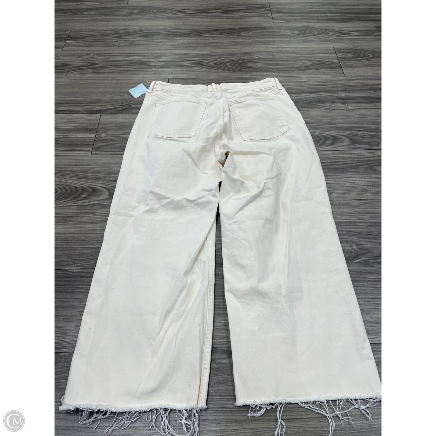 Jeans Wide Leg By Clothes Mentor In White, Size: 16