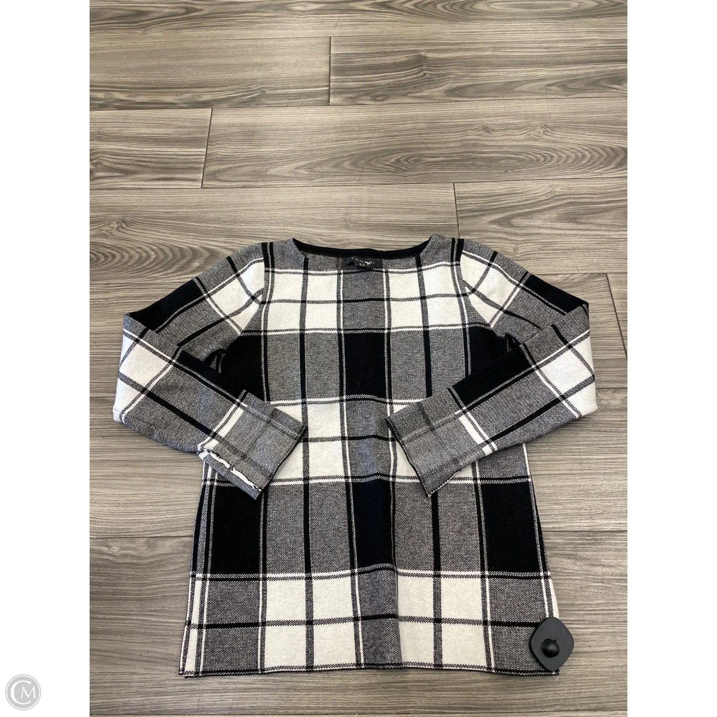 Sweater By Tahari In Plaid Pattern, Size: Xs