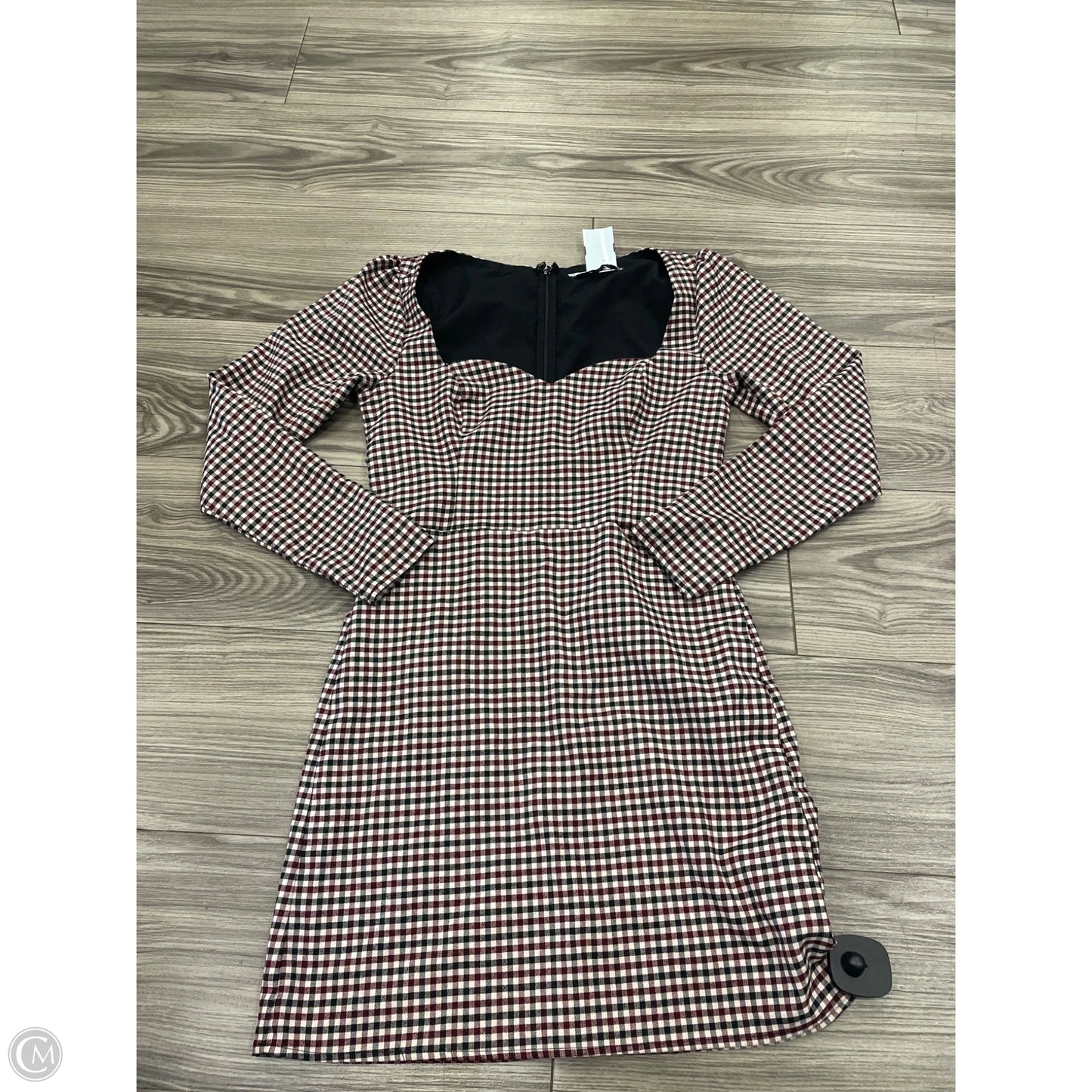 Dress Casual Midi By Abercrombie And Fitch In Plaid Pattern, Size: Xs