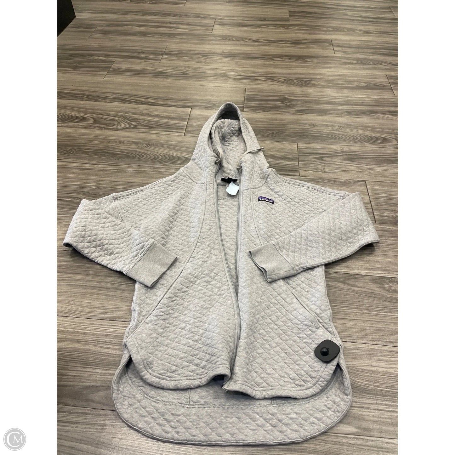 Athletic Jacket By Patagonia In Grey, Size: M