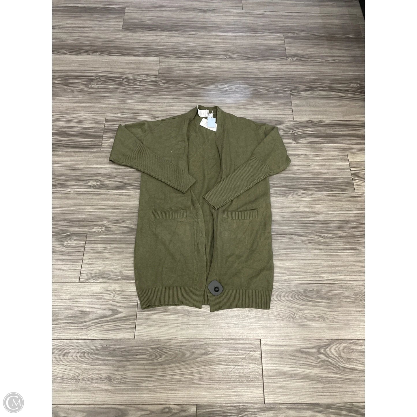 Cardigan By Clothes Mentor In Green, Size: M