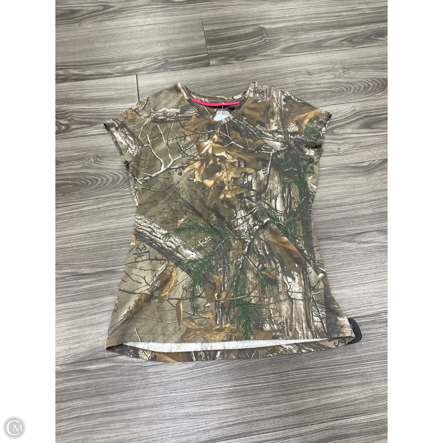 Top Short Sleeve By Clothes Mentor In Camouflage Print, Size: L