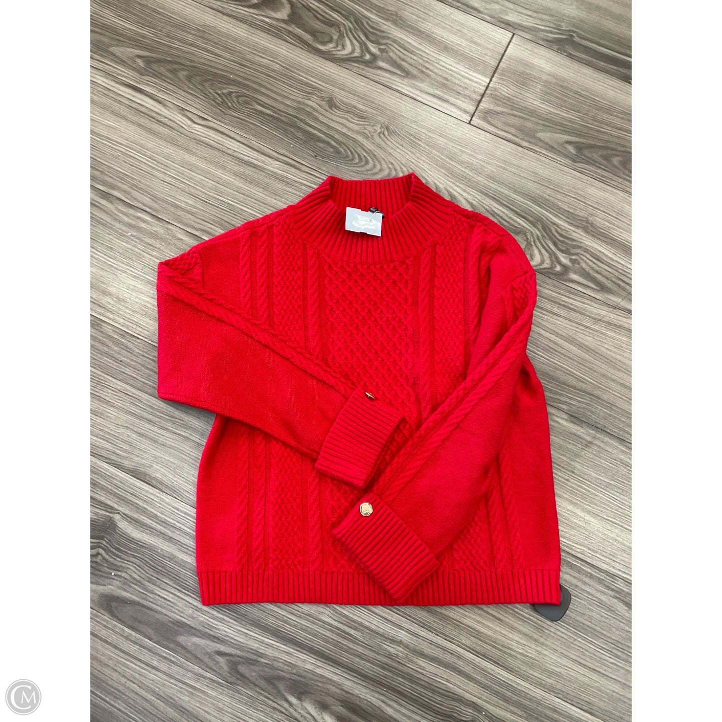 Sweater By Talbots In Red, Size: M