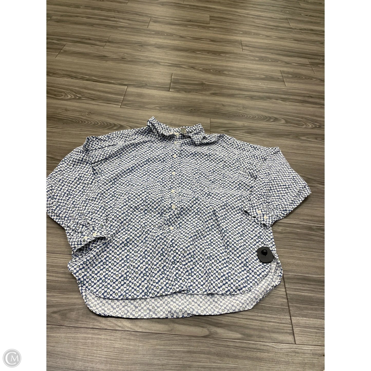 Top Long Sleeve By L.l. Bean In Floral Print, Size: Xl