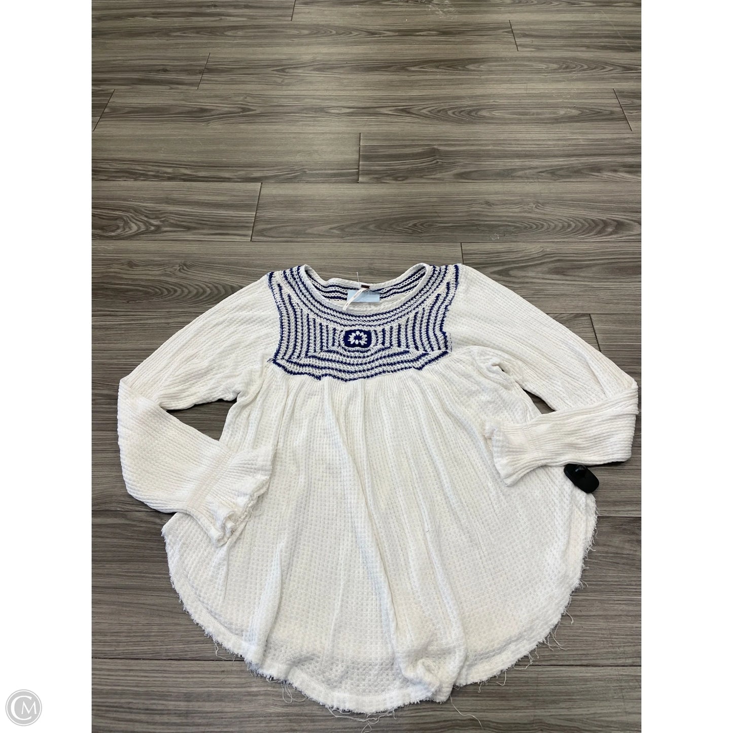 Top Long Sleeve By Free People In White, Size: M