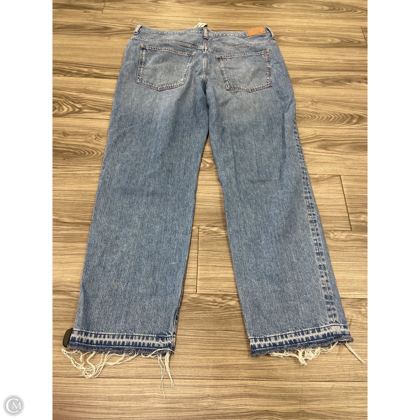 Jeans Wide Leg By Madewell In Blue, Size: 16