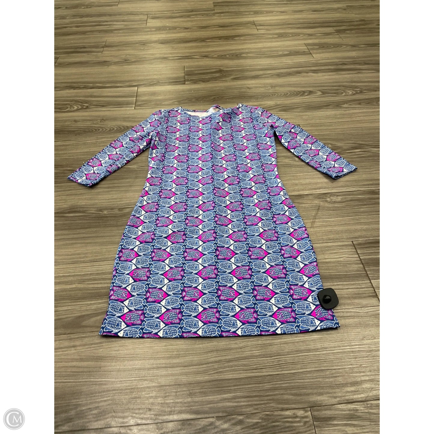 Dress Casual Midi By Vineyard Vines In Blue & Purple, Size: S