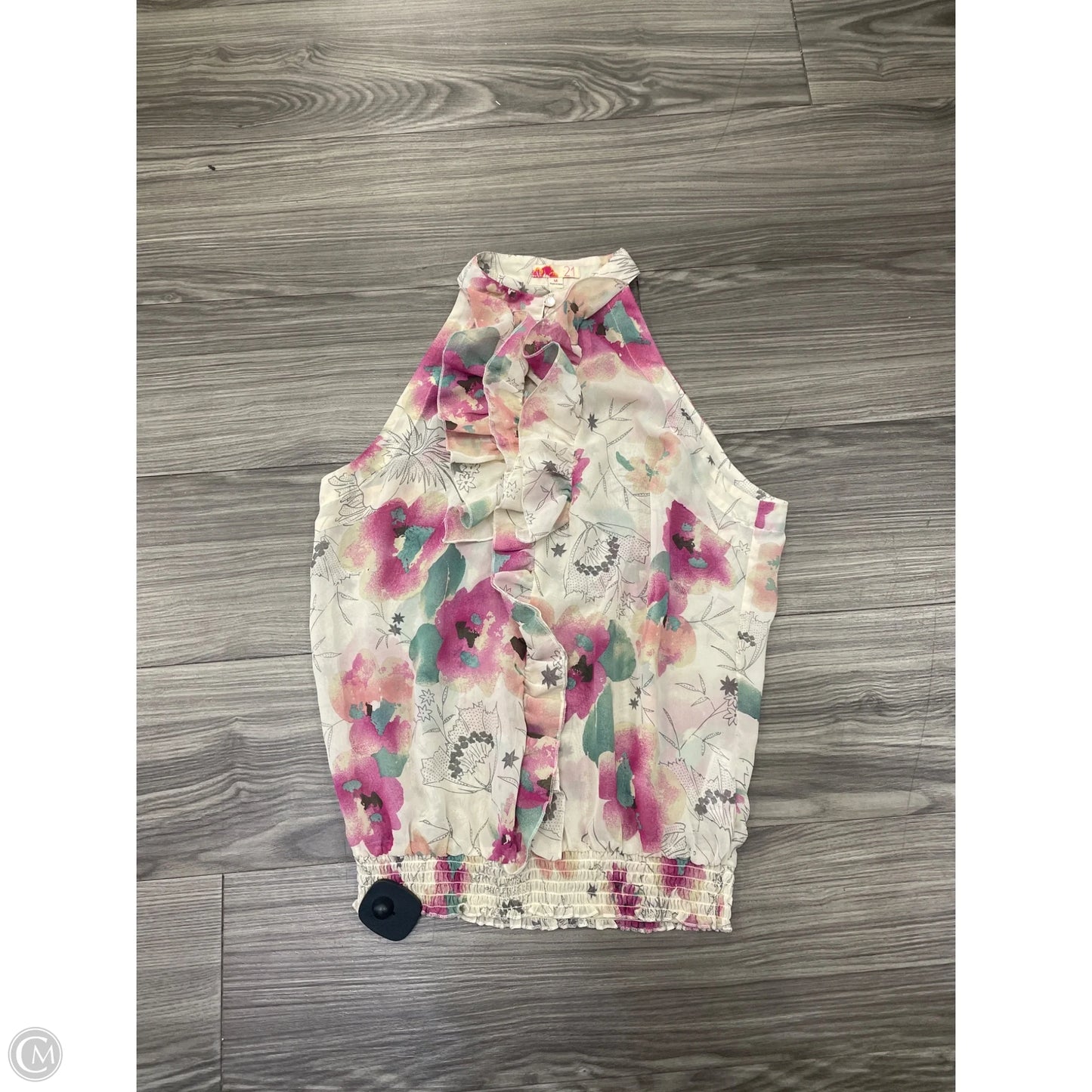 Top Sleeveless By Clothes Mentor In Floral Print, Size: M