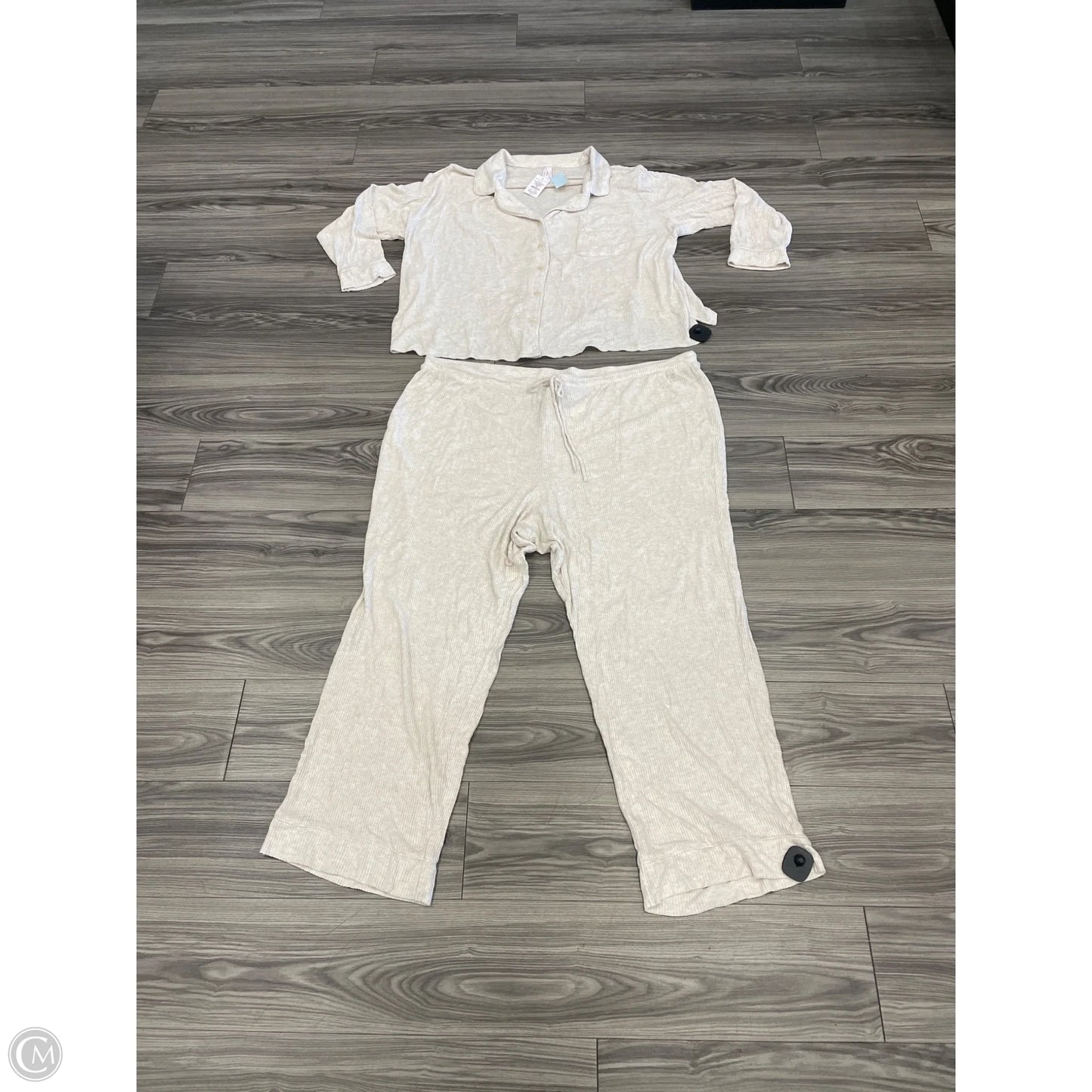 Lounge Set Pants By Auden In Cream, Size: 3x