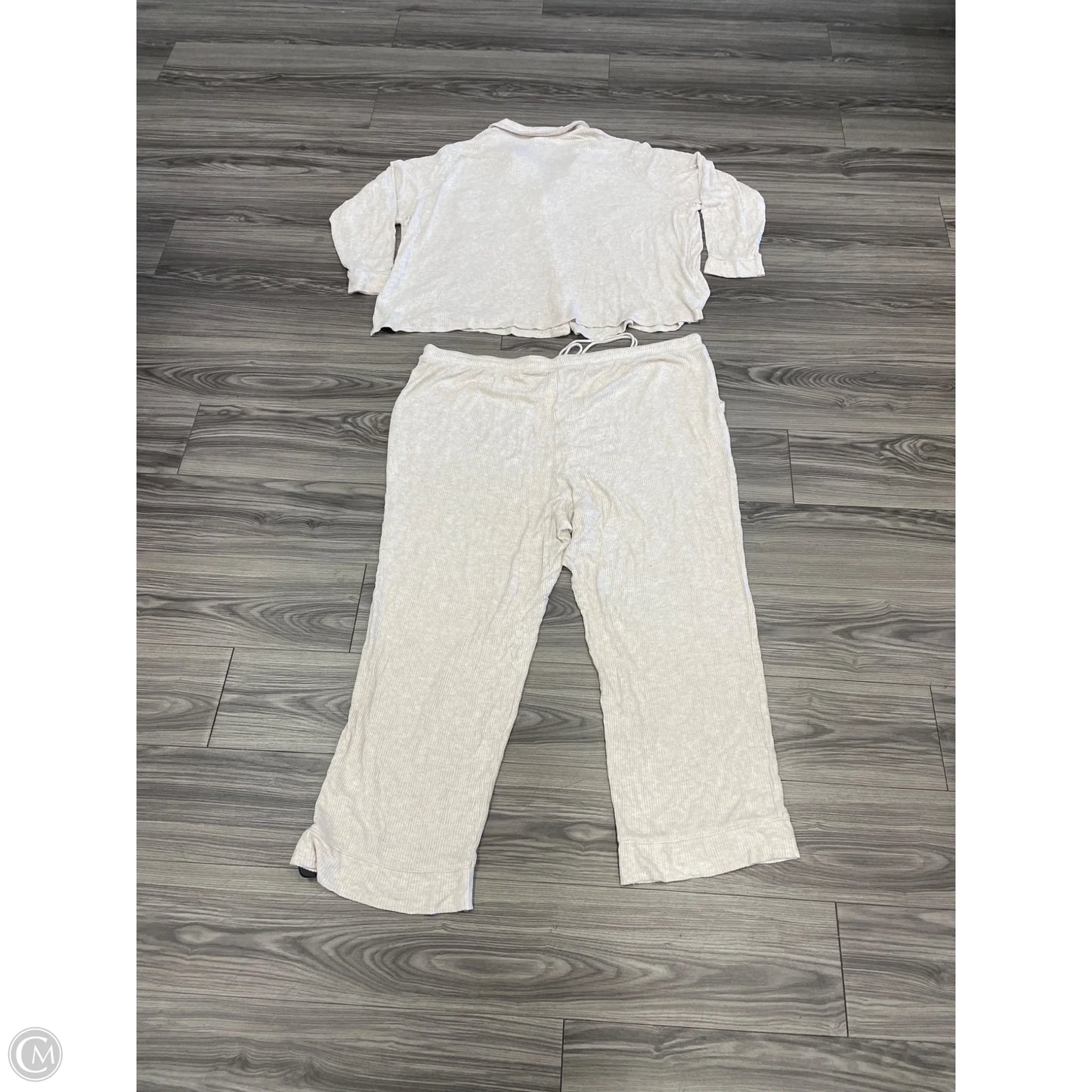 Lounge Set Pants By Auden In Cream, Size: 3x