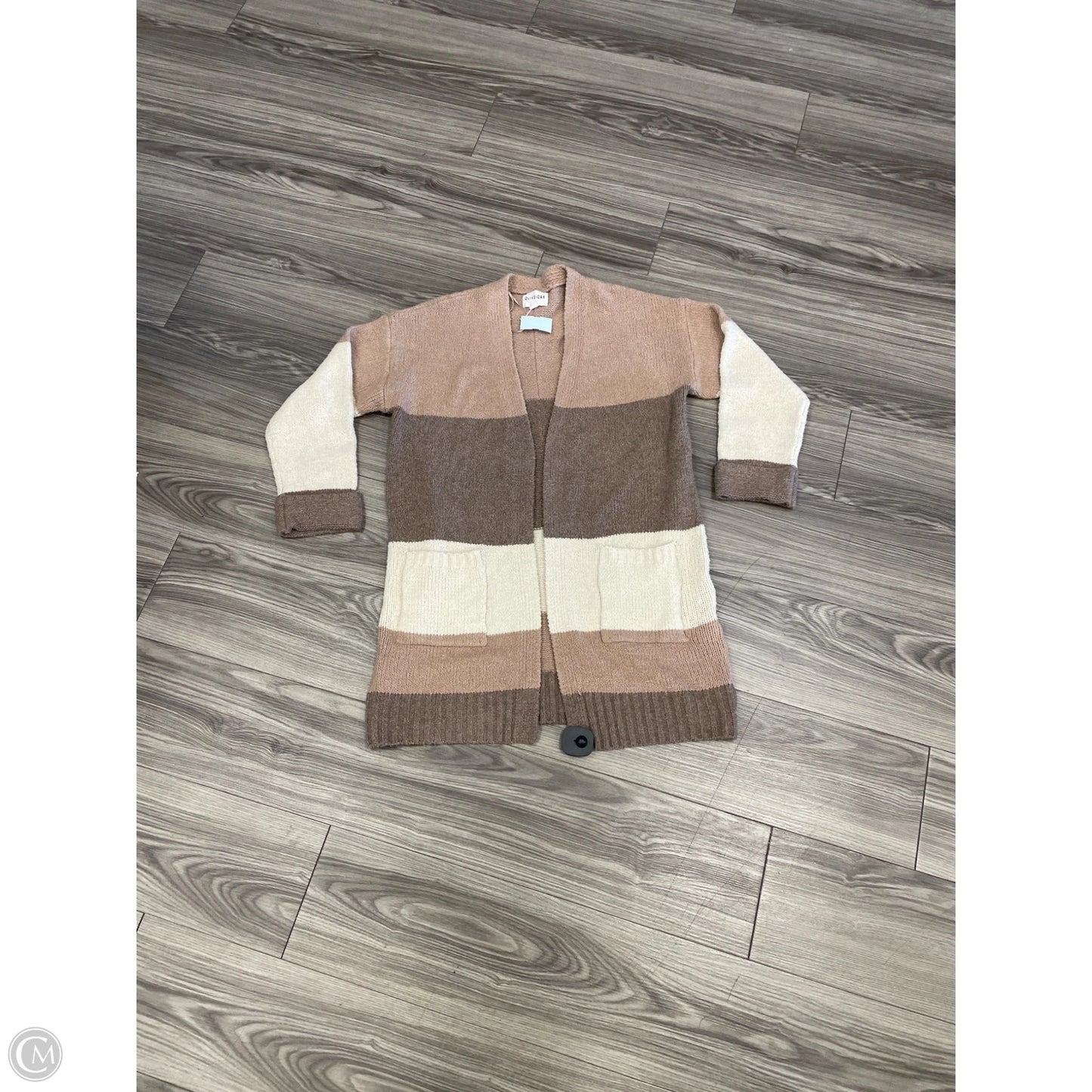 Cardigan By Olive And Oak In Striped Pattern, Size: M