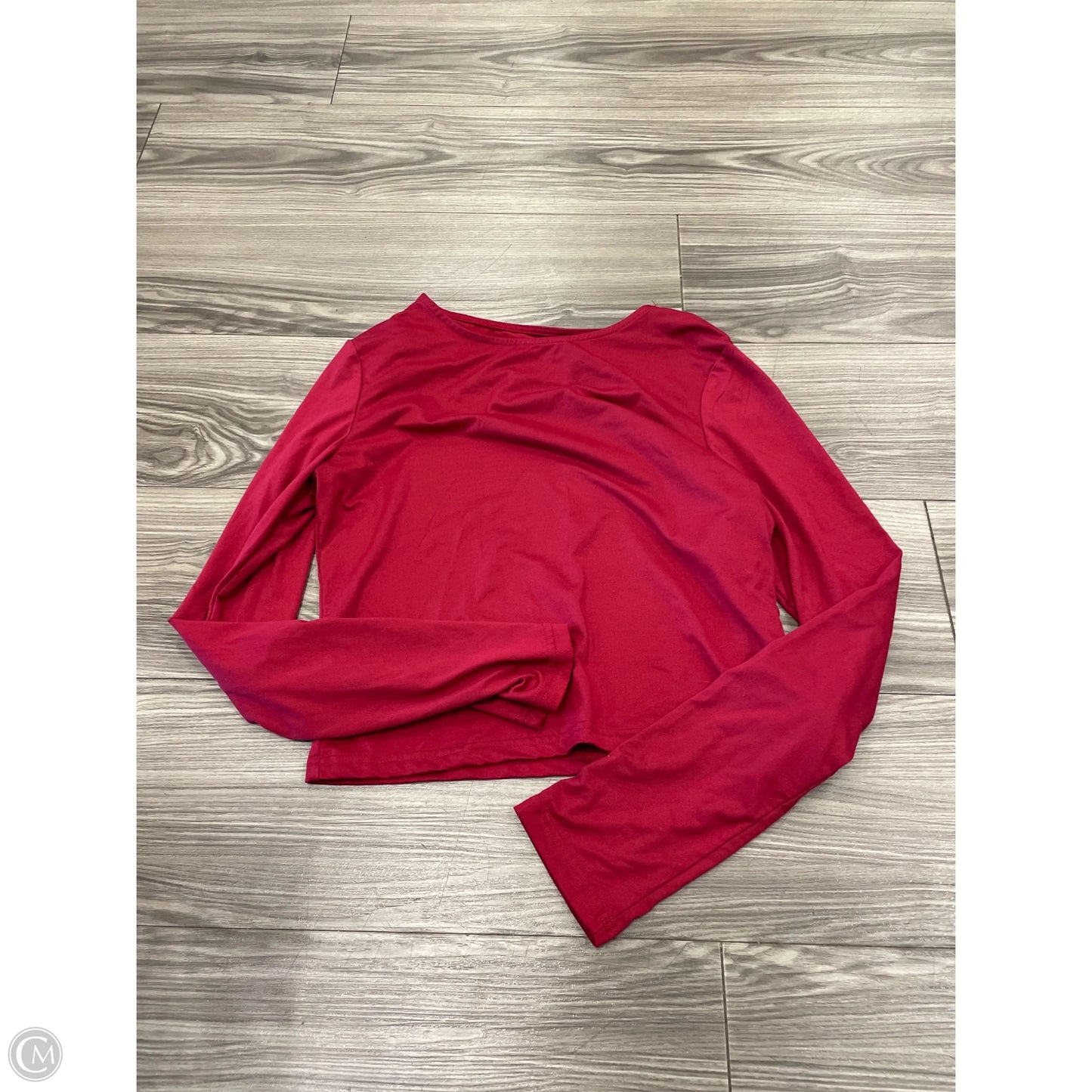 Top Long Sleeve Basic By Clothes Mentor In Maroon, Size: Xl