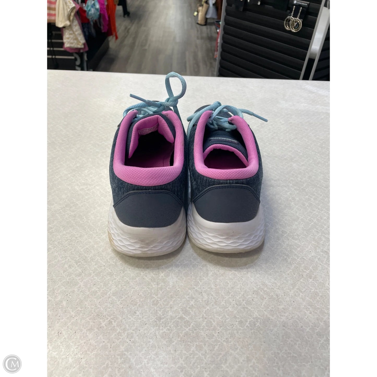 Shoes Athletic By Skechers In Blue & Pink, Size: 10
